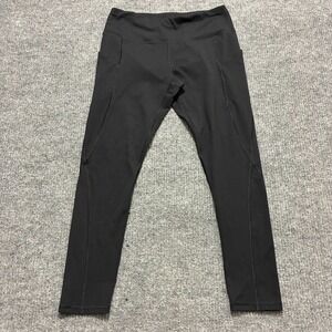 Ewedoos EC Womens Leggings Size XL Black Pull On Stretch Athleisure Mid Rise